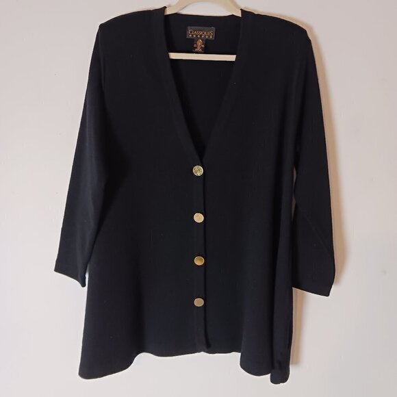 Vintage Classiques Merino Wool Tunic Cardigan - Picture 1 of 5